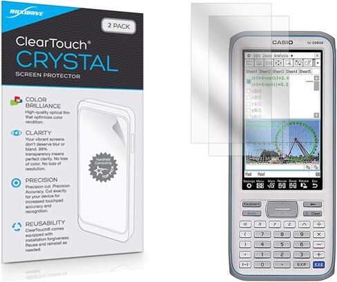 BoxWave Screen Protector Compatible with Casio FX-CG500 - ClearTouch Anti-Glare (2-Pack), Anti-Fingerprint Matte Film Skin for Casio FX-CG500 in Saudi Arabia