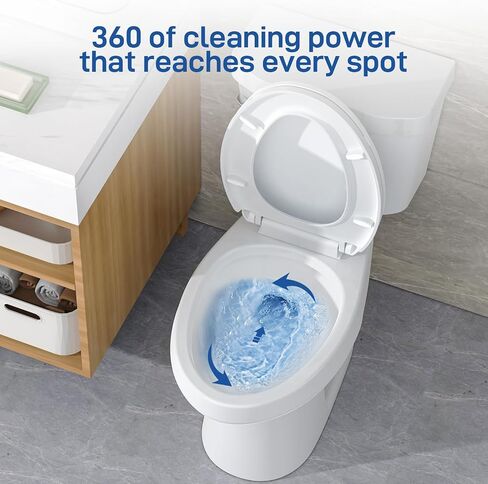 21"Toilet, Elongated Toilets for Bathrooms, Two-Piece Toilet with Soft Close Seat, 1.28 Siphonic Flush Toilet with Universal Height ADA Cotton White in Saudi Arabia