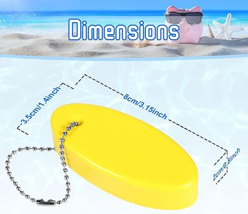 Boao رغوة العائمة المفاتيح البيضاوي تعويم حلقة رئيسية مفتاح تعويم رغوة المفاتيح لركوب القوارب وصيد الأسماك والإبحار والرياضة في الهواء الطلق in Saudi Arabia