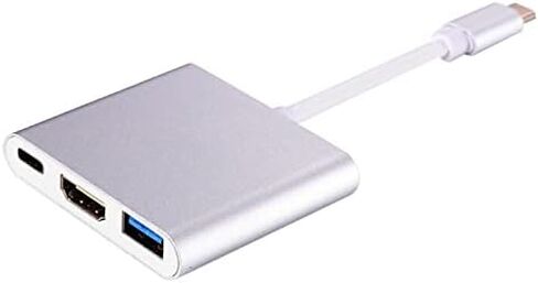 محول SETPOT USB C إلى HDMI متعدد المنافذ USB 3.0 Hub HDMI 4K منفذ محول فيديو PD منفذ شحن سريع، متوافق مع MacBook Pro وAir وDell Xps وSurface in Saudi Arabia