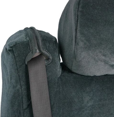 BDK TS-303-CC_AMAUG Velour Fabric Front Seat Cover for Trucks SUV Integrated Armrest TS (Charcoal), 1 Pack in Saudi Arabia