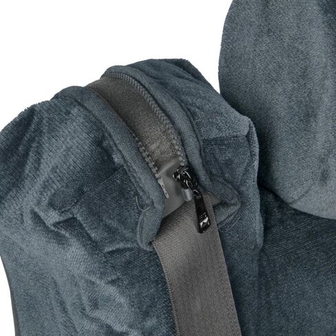 BDK TS-303-CC_AMAUG Velour Fabric Front Seat Cover for Trucks SUV Integrated Armrest TS (Charcoal), 1 Pack in Saudi Arabia