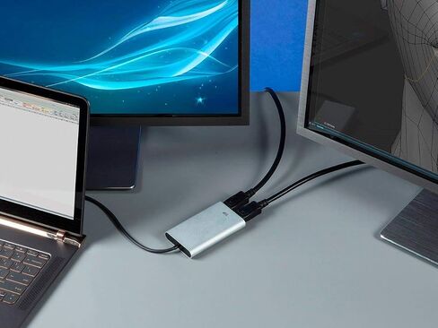 محول مخرج Monoprice Thunderbolt 3 Dual DisplayPort 4K @ 60 هرتز in Saudi Arabia