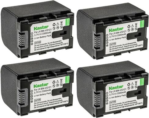 Kastar BN-VG121 Battery 1-Pack Replacement for JVC GZ-E300BU GZ-E300WU GZ-E306 GZ-E320 GZ-E325 GZ-E345 GZ-E505 GZ-E505BU GZ-E565 GZ-EX210 GZ-EX210BU GZ-EX215 GZ-EX250 GZ-EX250BUS GZ-EX255 Camera in Saudi Arabia