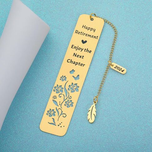 Retirement Gifts for Women Men 2024 Happy Retirement Bookmark Gifts for Coworkers Teachers Mom Senior Employee Appreciation Gift for Boss Lady Teacher Nurse Coach Going Away Leaving Gift for Coworkers in Saudi Arabia