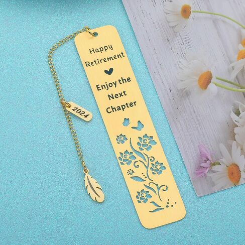 Retirement Gifts for Women Men 2024 Happy Retirement Bookmark Gifts for Coworkers Teachers Mom Senior Employee Appreciation Gift for Boss Lady Teacher Nurse Coach Going Away Leaving Gift for Coworkers in Saudi Arabia