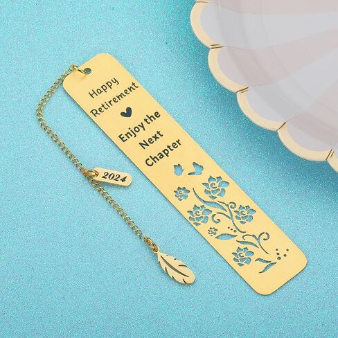 Retirement Gifts for Women Men 2024 Happy Retirement Bookmark Gifts for Coworkers Teachers Mom Senior Employee Appreciation Gift for Boss Lady Teacher Nurse Coach Going Away Leaving Gift for Coworkers in Saudi Arabia