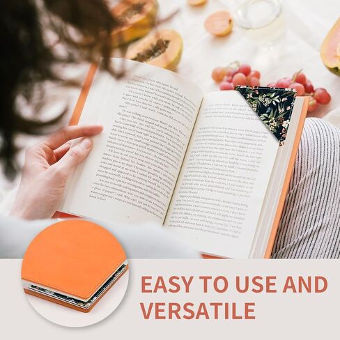 إشارات مرجعية جلدية لطيفة، إشارة مرجعية للزاوية على شكل مثلث ممتع، ملحقات الكتب لقراءة محبي الكتب، علامات صفحة غير قابلة للكسر للنساء والرجال وزهور مائية in Saudi Arabia