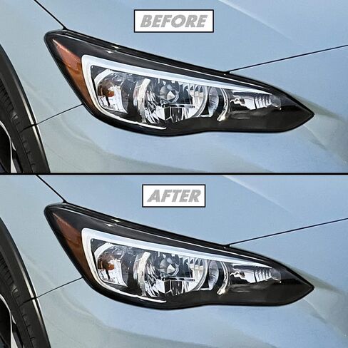 SlickMod PreCut Vinyl Smoke Tint for 2018-2022 Subaru Crosstrek Headlight (2. Headlight Sidemarker, 20% Dark Smoke) in Saudi Arabia