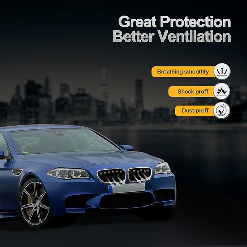 شبكة شواء F10، شبكة أمامية ATPOEN شرائح مزدوجة لسيارات BMW 5 Series F10 F11 F18 M5 535i 525i 528i 2010 2011 2012 2013 2014 2015 2016 2017 أسود لامع in Kuwait