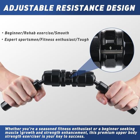 جهاز تمرين الأذرع ثلاثي الأبعاد، جهاز تمرين الجزء العلوي من الجسم لتمارين الصدر والكتف والساعد والعضلة ذات الرأسين والذراع (أسود) in Kuwait