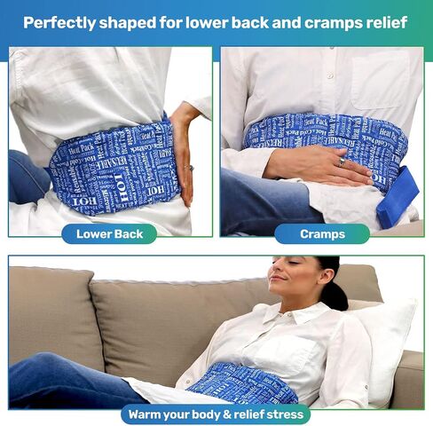 Microwavable Heating Pad, for Aching Joints, Menstrual Pain & Sore Muscles, Aromatic Relief Heating Pad – Blue, HTP Relief Blue in Saudi Arabia