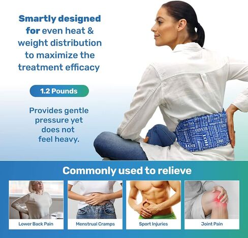 Microwavable Heating Pad, for Aching Joints, Menstrual Pain & Sore Muscles, Aromatic Relief Heating Pad – Blue, HTP Relief Blue in Saudi Arabia