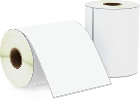 BETCKEY - 4" x 6.5" (102 mm x 165 mm) Large Shipping Labels & Multipurpose Compatible with Zebra & Rollo Label Printer,Premium Adhesive & Perforated [10 Rolls, 2500 Labels] in Saudi Arabia