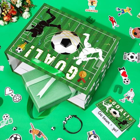 Basketball Party Gift Bag, Basketball Gift Wrap Bag with Tissue Paper and Card Decorations for Sport Party Favor Basketball Birthday Goodie Gifts Treat Candy Wrapping Bags for Kids Adult Team Supplies in Saudi Arabia