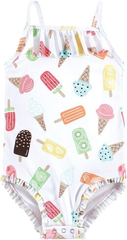 Hudson Baby Baby Girl's Toddler Swimsuit, Ice Cream Popsicle, 6-9 Months in Kuwait
