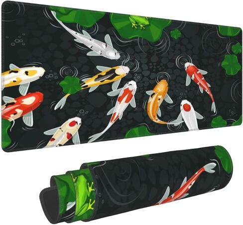 Black and White Skull Flower Skeleton Moth Snake Goth Moon Mouse Pad XL Extended Mat, Non Slip Rubber Base Stitched Edge Gaming Pc Desktop Large Mice Pad 31.5 X 11.8 Inch in Saudi Arabia