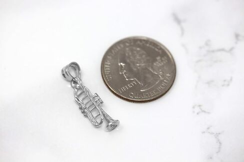 10k Gold Trumpet Horn Charm Pendant in Saudi Arabia