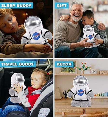 لعبة قطيفة محشوة لرواد الفضاء من دوليبو سناج موشيز - ألعاب ناعمة إسفنجية فائقة المحبوب، قطيفة كبيرة محشوة قابلة للاحتضان للفتيات والفتيان، وسادة محشوة لطيفة للأطفال - 9 بوصات in Kuwait