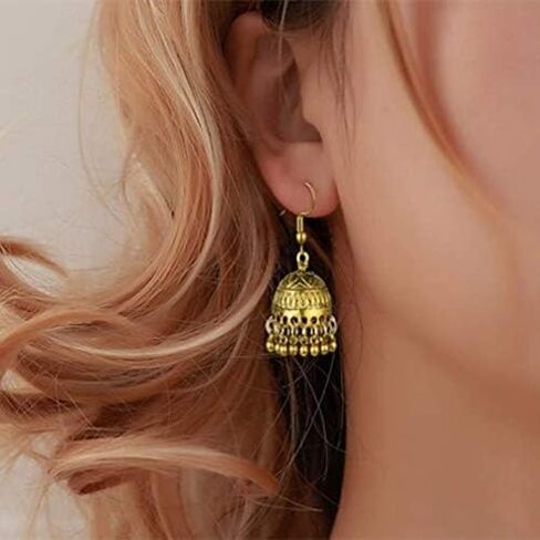 Tribal jewelry round earrings tassel earrings gold/silver in Saudi Arabia