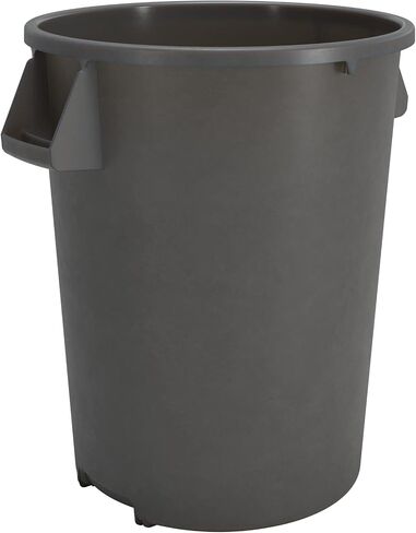 SPARTA Bronco Waste Container Trash Container, Round Trash Bin for Disposal, 32 Gallons, Gray, (Pack of 4) in Saudi Arabia