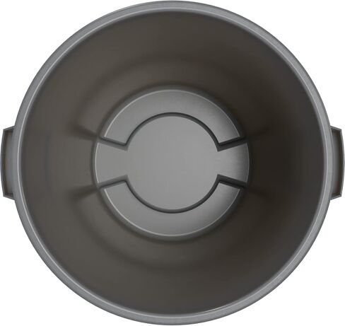 SPARTA Bronco Waste Container Trash Container, Round Trash Bin for Disposal, 32 Gallons, Gray, (Pack of 4) in Saudi Arabia