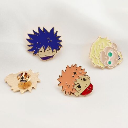 Jujutsu Pins 8pcs Kaisen Anime jjk Figure Brooch Cosplay Pin Gift for Fans in Saudi Arabia