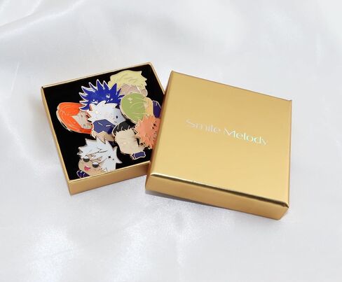 Jujutsu Pins 8pcs Kaisen Anime jjk Figure Brooch Cosplay Pin Gift for Fans in Saudi Arabia