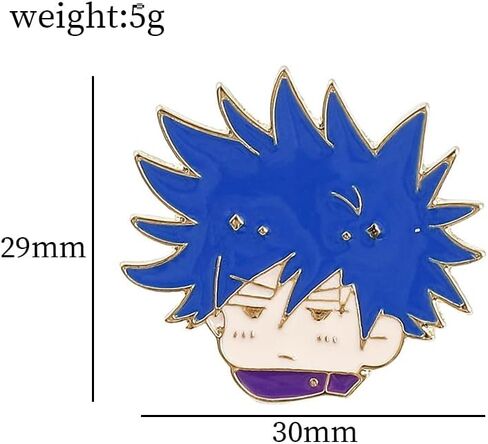 Jujutsu Pins 8pcs Kaisen Anime jjk Figure Brooch Cosplay Pin Gift for Fans in Saudi Arabia