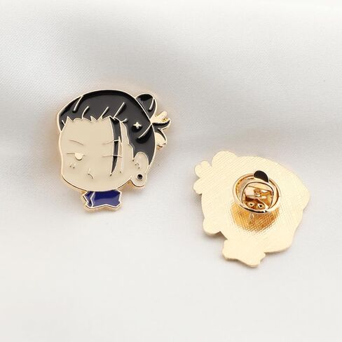 Jujutsu Pins 8pcs Kaisen Anime jjk Figure Brooch Cosplay Pin Gift for Fans in Saudi Arabia