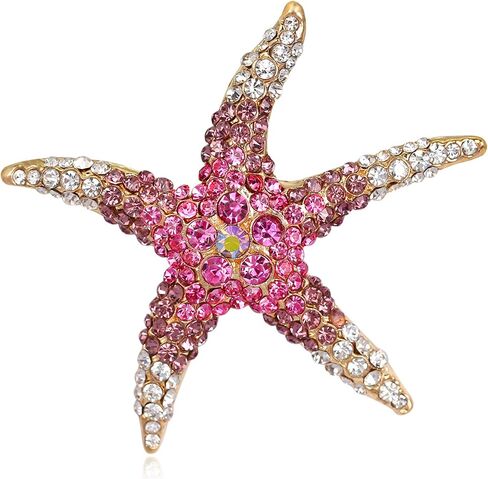 Dainty Rhinestone Brooch Octopus Sea Turtle Starfish Goldfish Enamel Dolphin Pin Costume Jewelry Scarf Clip Accessories in Saudi Arabia