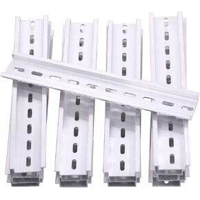 Keadic 15Pcs DIN Rail Slotted Aluminum, 4 Inches Long 35mm Wide 7.5mm High