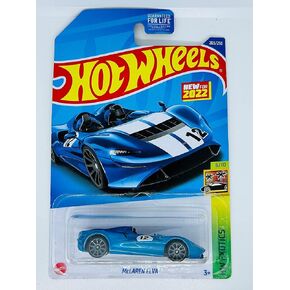 Hot Wheels - McLAREN ELVA - Blue - HW Exotics 6/10 - 203/250 - Ships in a Box- Bubble Wrapped