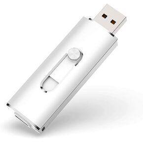 محرك أقراص فلاش 64 جيجا بايت، محرك أقراص فلاش Aiibe Thumb Drive، محرك أقراص فلاش 64 جيجا بايت USB 3.0 نوع C قابل للسحب بدون غطاء مزدوج USB OTG للهواتف الذكية USB C، Samsung Galaxy S8 S9، الكمبيوتر اللوحي، Mac والكمبيوتر الشخصي in Kuwait