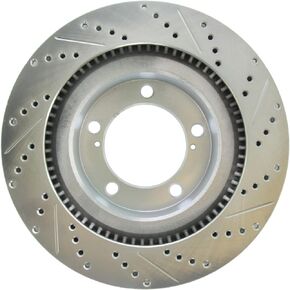 StopTech 227.44156R Select Sport Drilled and Slotted Brake Rotor; Front Right