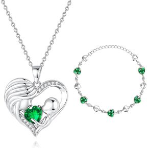 FANCIME Mothers Day Gifts May Birthstone Jewelry Set for women mom mother in Saudi Arabia