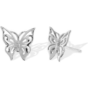 Boma Jewelry Sterling Silver Cut-Out Butterfly Stud Earrings