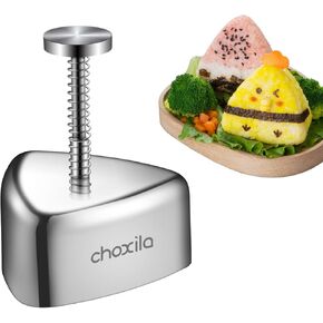 Onigiri Mold, Stainless Steel Rice Ball Mold Sushi Maker, Classic Triangle Spam Musubi Mold for Kids Lunch Bento and Home DIY