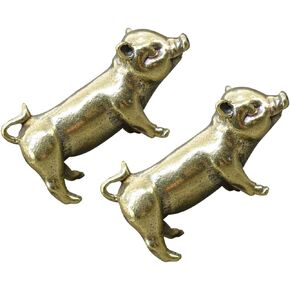 ARTIBETTER 4 Pcs Feng Shui Feng Shui Zodiac Mini Pig Statues Lucky Piggy Figurines Pig Chinese Zodiac