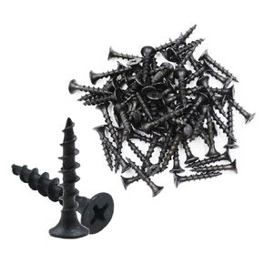 KAZFFD#8 × 1 بوصة برغي خشبي فيليبس برأس مسطح، مسامير سوداء مقاومة للصدأ مطلية، فولاذ مقاوم للصدأ 18-8 ملولب بالكامل 8 × 1 بوصة برغي خشب (200 قطعة) in Kuwait