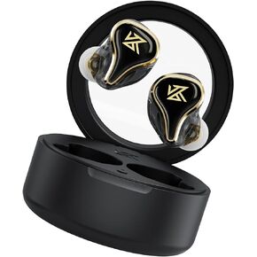KZ SK10Pro TWS Bluetooth 5.2 Earphone,SK10 PRO Hybrid Driver True Wireless Earbuds, 30h Battery Life, with Smart Touch Control, Quickly Switch Gaming Modes,Support APTX HD Audio/AAC/SBC(Black)