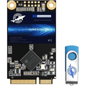 SSD SATA MSATA 256GB Dogfish محرك الأقراص الصلبة الداخلي عالي الأداء لأجهزة الكمبيوتر المحمول المكتبية SATA III 6 جيجابايت/ثانية وقرص U 16 جيجابايت in Kuwait