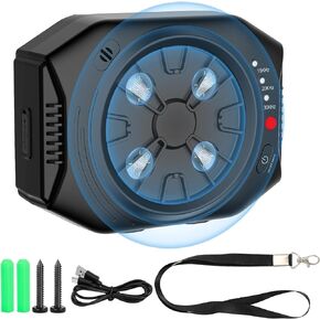 Anti Barking Device for Dogs, Dog Bark Deterrent Devices with 3 Modes, Ultrasonic Dog Bark Control Devices 50Ft Range Outdoor & Indoor, Waterproof Dogs Barking Silencer Safe for Human & Dogs (Black)