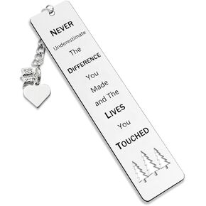 Inspirational Stainless Steel Bookmark for Women, Men, Friends, Teachers, Coworkers, Book Lovers Retirement, Graduation, Christmas, Birthday Gift in Kuwait