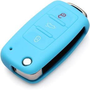 9 moon® Silicone Remote Flip Key FOB Silicone Case Cover for VW Volkswagen New