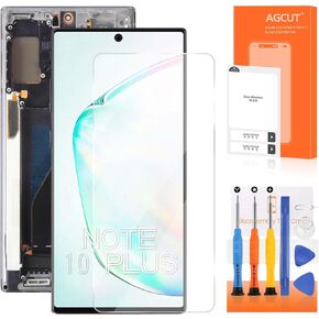 OLED for Samsung Galaxy Note 10 Plus Screen Replacement LCD Display Touch SM-N975F SM-N975U LCD Digitizer Touch Assembly Black with Frame(Support Fingerprint)