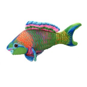 Wild Republic Coral Reef, Parrotfish, Stuffed Animal, 6 inches, Gift for Kids, Plush Toy, Fill is Spun Recycled Water Bottles