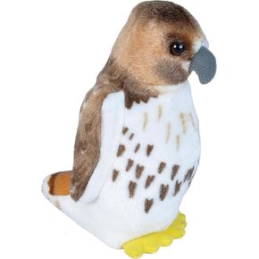 Wild Republic Audubon Birds Red Tailed Hawk Plush with Authentic Bird Sound, Stuffed Animal, Bird Toys for Kids & Birders