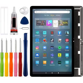 [New] Duotipa LCD Display Touch Screen Digitizer Assembly Replacement for Amazon Kindle Fire Max 11 2023 with Technical Repair Tools Kit-Black.