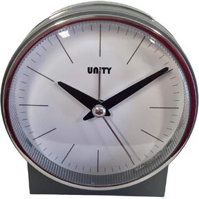 Unity Bell Alarm Clock, Black, 4.1" x 3.75" x 2.8"